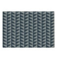 thumbnail image 1 of Striped Cutting Board, Symmetrical and Geometrical Pattern with Rhombus Triangle Shapes Stripes, Decorative Tempered Glass Cutting and Serving Board, Large Size, Dark Blue Black White, by Ambesonne, 1 of 1