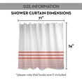 thumbnail image 6 of Creative Products Coral Stripes 71x74 Shower Curtain, 6 of 6