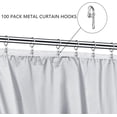 thumbnail image 3 of Curtain Hooks Metal Curtain Header Tape Drapery Hooks for curtains 2.9x1.2cm (100 Pack silver), 3 of 4