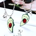 thumbnail image 2 of Collar de aguacate – Collar de amistad de aguacate – Collares de mejor amigo para 2 - regalo bff - joyería de comida en miniatura - regalo de cumpleaños - joyería de amistad JM, 2 of 5