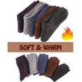 thumbnail image 4 of Womens Wool Socks Warm Womens Socks Soft Boot Work Winter Long Cozy Comfy Socks For Cold Weather 5 Pack, 4 of 6