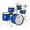 Blue, variant on Gammon Percussion 5pc Junior Drum Set - Beginner Kit with Stool & Stands - Black
