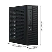Qisuw FH06 Mini ITX Micro HTPC Host for Case Gaming Computer for Case USB 2.0 Desktop