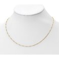 thumbnail image 2 of 14K Yellow Gold Jbsp's Polished D/C Necklace (17.5 X 1) Made In Italy lf1470-17.5, 2 of 5