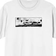 thumbnail image 3 of Batmanga Car Manga Art Crew Neck Short Sleeve Men's White T-shirt-Medium, 3 of 4