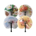 thumbnail image 4 of Abanicos de Mano Plegables de 10 Piezas Perfecl Decoración Ligera de Papel, 4 of 8