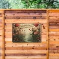 thumbnail image 4 of Noete 12x16 Inch Vintage Floral Tin Sign Trees Of Green Red Roses Sign Wall Art for Kitchen, Garden & Home Decor, Funny Retro Metal Sign, 4 of 8
