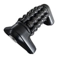 thumbnail image 2 of Masajeador percusivo rodante para el cuerpo de los atletas, portátil y recargable. Negro y plata, 2 of 9