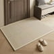 thumbnail image 1 of Alfombra de rayas beige | Alfombra suave de poliéster para salón y dormitorio | Alfombra decorativa de 60 x 40 cm | Alfombra antideslizante para niños y familia, 1 of 6