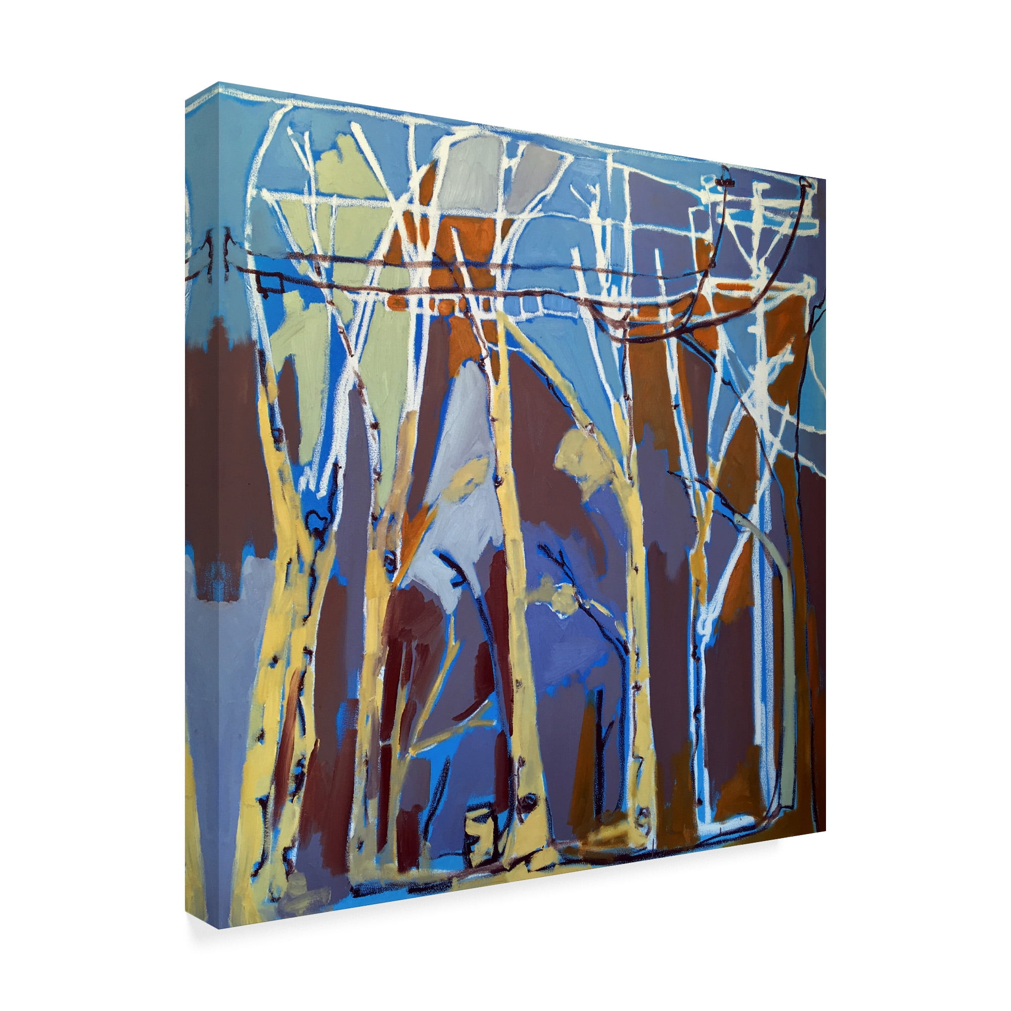 Trademark Fine Art 'Trees & Wires II' Canvas Art by Erin McGee Ferrell