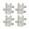 thumbnail image 1 of Coax Cable Splitter, 2 Way Coaxial Splitter Weatherproof 5 To 2400MHz Improved Performance Easy Installation  for TV for Satellite, 1 of 7