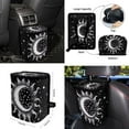 thumbnail image 4 of XYZCANDO Sun Moon Print Fender Cover Keychain Seat Belt Cover Armrest Cover Steering Wheel Cover Car Cushion Cover Car Coasters Trash Can Lipstick Cover Handbrake Cover Fashion, 4 of 7