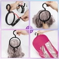 thumbnail image 3 of 6 Pcs Wig Bags Storage with Wig Hanger Dust-Proof for Multiple Wigs Hanging Storage Bags Organizer Foldable Easy Carry Suitable for Home Travel Hair Salon Rose, 3 of 6