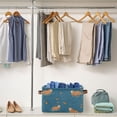 thumbnail image 5 of Yayeee Canvas Storage Basket with Handles for Shelves Fabric Bins Closet Organizer, Capybaras Swimming, 5 of 8