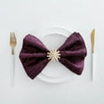 thumbnail image 1 of Nvzi Servilletas de tela de damasco de 19,68 x 19,68 pulgadas, servilletas de tela de jacquard cuadradas de satén,banquetes de bodas, color morado y rojo, 2 unidades, 1 of 4