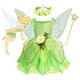 thumbnail image 2 of Disfraz de Disney Tinker Bell para niñas, disfraz de Hada Verde, vestido de princesa de fantasía, fiesta de cumpleaños, Halloween, Carnaval, ropa, 2 of 5
