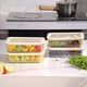thumbnail image 2 of Juego de recipientes para comida Urban Green Glass con tapa de vidrio, paquete de 4, 2 of 7