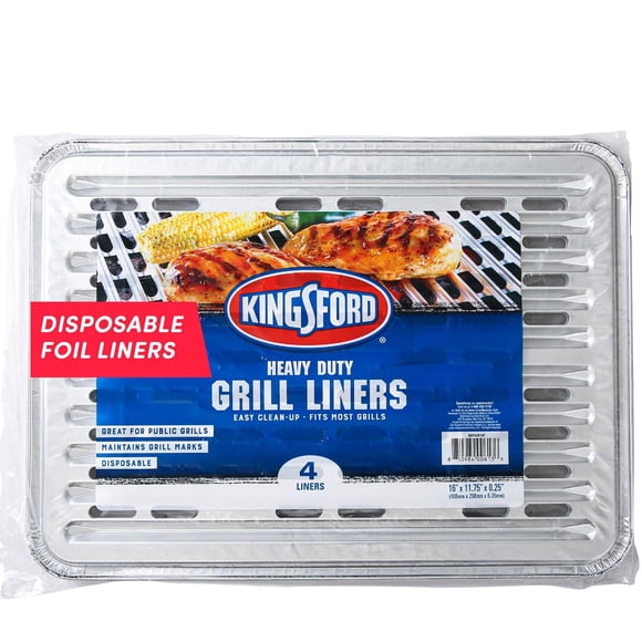Revestimientos Desechables Kingsford Alta Resistencia de Aluminio Duraderos para Parrilla
