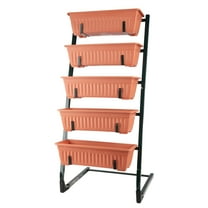 Pure Garden 5 Tier Vertical Planter Raised Garden Beds, Terracotta