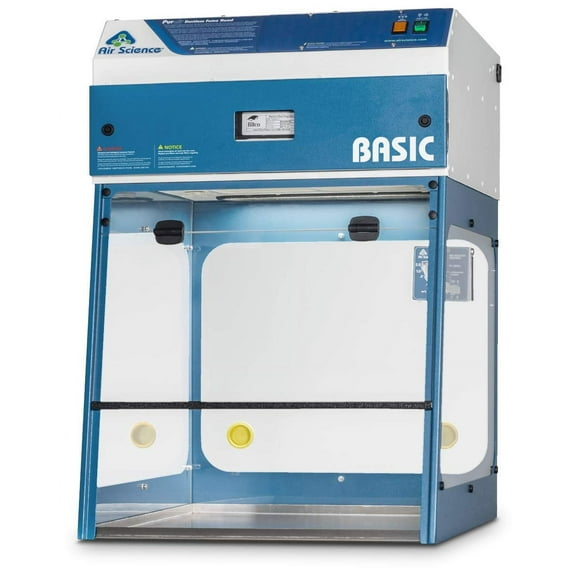 Air Science P5-24-XT-A-HEPA Purair Basic Ductless Fume Hood with HEPA Filter for Powders, 24" / 600mm Nominal Width, Standard Depth, 115V 60Hz