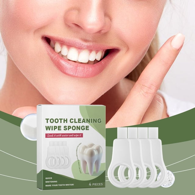 BKER Sponge Tooth Cleaner Daily Care For Oral Hygiene Cleaning Teeth Stains Sponge Tooth Cleaner
