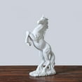 thumbnail image 3 of YWMJZEU Horse Statue Home Decoration Sculpture Resin Modern Decorative Figure White, 3 of 9