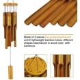 thumbnail image 4 of ASTARIN Bamboo Wind Chimes Outdoor, Wooden Wind Chimes with Melody Deep Tone, 32" Classic Zen Garden Windchime for Relaxation, Grace.Home Décor for Patio, Garden or Indoor, 4 of 6