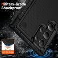 thumbnail image 3 of Designed for Samsung Galaxy S22 Ultra Case Gift Militay Grade Drop Protective Rugged Heavy Duty Cover Shockproof Case for Galaxy S22 Ultra Phone Case for Women Men boy Girl (Black), 3 of 9