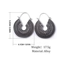 thumbnail image 2 of Fiudx Liquidación de ahorros de verano Pendientes ahuecados de Bohe-mia Pendientes con Borlas de lentejuelas Pendientes de joyería preciosos para fiesta de graduación, 2 of 5