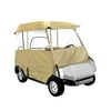 Armor Shield Deluxe 4 Sided Golf Cart Enclosure 2 Passenger, Fits Carts up to 66" Length (Tan Color)