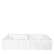 EverBlock Full Bed Frame Kit | 5’ x 7’ 6” x 1’ 6” | Modular Beds, Frames & Headboards | Giant Building Blocks | Easy to Connect & Reuse | Indoor & Outdoor Use | Red