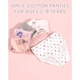 thumbnail image 7 of Toddler Underwear Girls Panties Kids Briefs Comfortable Cotton Soft Cute Pattern 6 Pack for 2-8 Years, 7 of 7