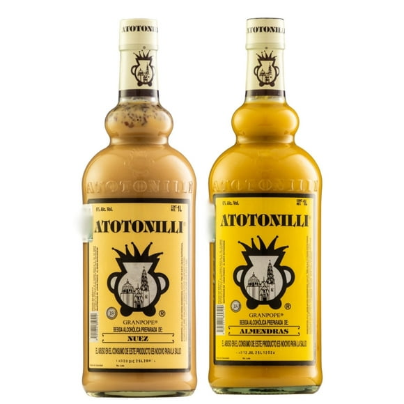 Duo Pack Rompope Atotonilli Nuez y Almendras 1000 ml Rompope