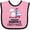Pink and Black, variant on Inktastic Grandpa First Mate Grandchild Sailing Boys or Girls Baby Bib
