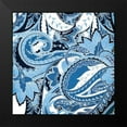 thumbnail image 2 of Grey, Jace 12x12 Black Modern Framed Museum Art Print Titled - Overgrown Blue Mate, 2 of 5