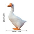thumbnail image 4 of Lifelike White Goose Statue for Outdoor Garden Decor, Realistic Resin Animal Sculpture for Patio, Farmhouse Yard, and Pond landscaping, Durable Animal Ornament for Home and Garden, 4 of 9