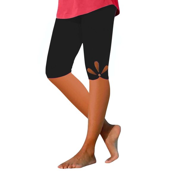 Bovemsi Yoga Pants For Women Quarter 2025 High Waisted Hollow Lightweight And Comfortable Solid Color Soft Casual Pajama Leggings Capri Leggings,L