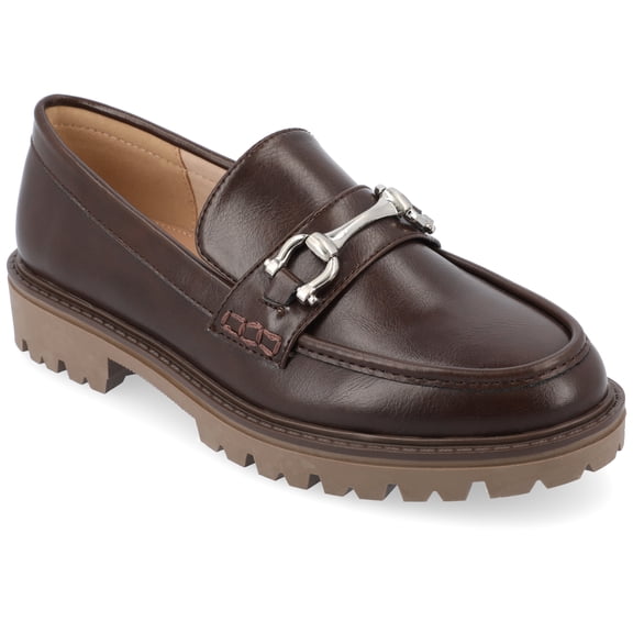Journee Womens Jessamey Treaded Outsole Loafer, Widths Available