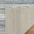 thumbnail image 4 of Gertmenian Braga Enja Modern Glam Striped Grey Plush Polypropylene Area Rug, 5' x 8', 4 of 5