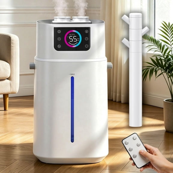 Lacidoll Humidifiers for Large Room 4.2 Gallon 1000 sq ft Ultrasonic Whole House Humidifier, White