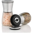 thumbnail image 2 of Juego de 2 molinillos de especias Zolmer con molinillo de cerámica ajustable - Elegante molinillo de sal y pimienta de acero inoxidable de alta calidad - También como molinillo de chiles [sin contenido de especias] Vhermosa Utensilios de Cocina, 2 of 7