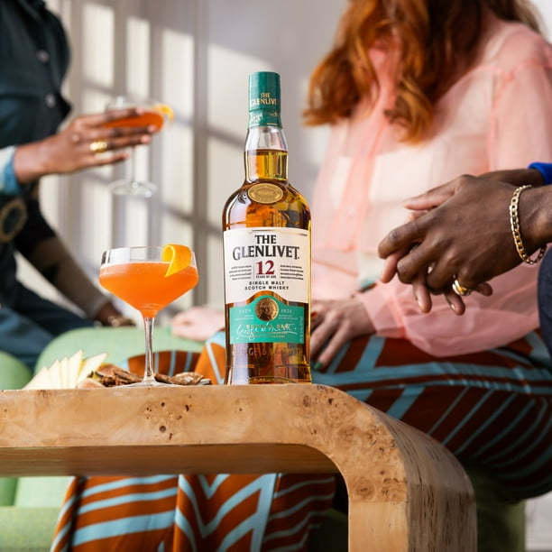 The Glenlivet 12 Year Old Single Malt Scotch Whisky, 750 ml