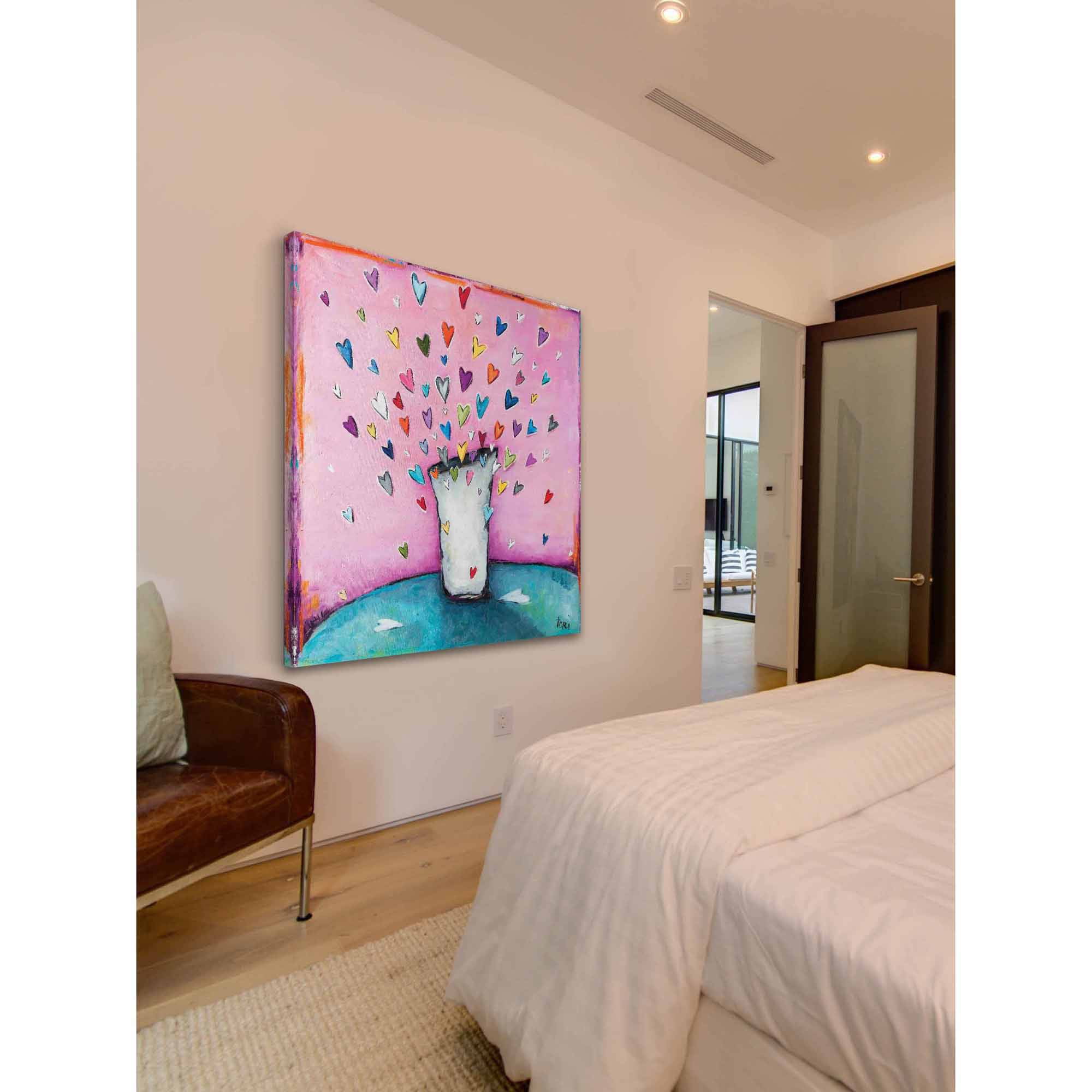Marmont Hill "Filled to the Brim With Love" by Tori Campisi Painting Print on Canvas
