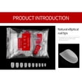 thumbnail image 6 of 500pcs Short Oval Fingernails Natural Transparent Full Cover False Art Tips Accessory natural color, 6 of 9