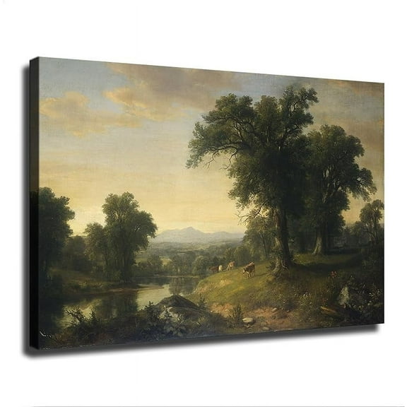 Classic Masterpiece A Pastoral Scene Canvas Poster Modern Aesthetic Picture Wall Art Home Office Decoration Painting Holiday