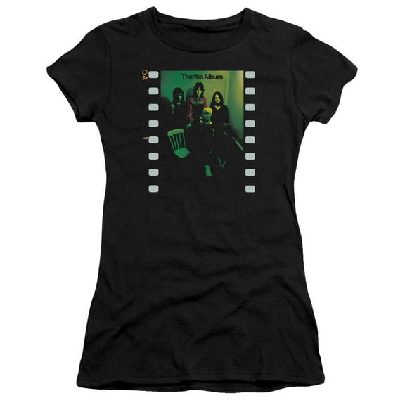 Yes Album S/S Junior Women's T-Shirt Sheer Black