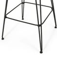 thumbnail image 2 of Pondway Outdoor Wicker and Iron Barstools with Cushion, Set of 4, Light Brown and Beige, 2 of 12