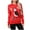 DT--Red, variant on DailyTrove Women's Penguin Print Sweater, Long Sleeve, Winter Casual & Festival Wear, Warm Cotton Blend, Plus Size Friendly