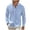 Sky Blue, variant on AKOEE Men's Button Down Shirts Cotton Linen Long Sleeve Lapel Collar Tops with Pocket Casual Dressy Blouses (4XL, Khaki)