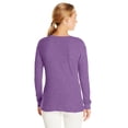 thumbnail image 2 of Fruit of the Loom Women's Waffle Thermal Underwear Top (Large, Purple), 2 of 2